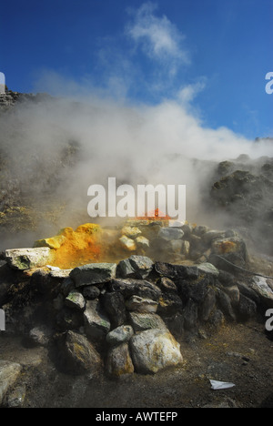 Dans Solfatara Pozzuoli - Campi Flegrei Campania Italia - Italie du Sud Europe Banque D'Images