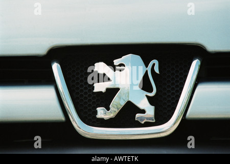 Le logo de Peugeot Banque D'Images