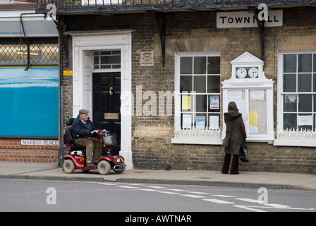 L'homme sur Mobilité Buggy Banque D'Images