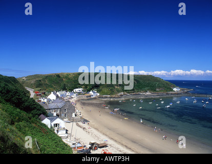 Porth Dinllaen en été près de la péninsule de Llŷn Nefyn Morfa North Wales UK Banque D'Images