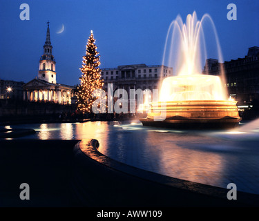 GB - LONDON : Noël à Trafalgar Square Banque D'Images