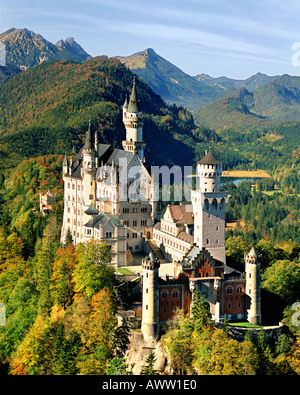 DE - La Bavière : Château de Neuschwanstein Banque D'Images