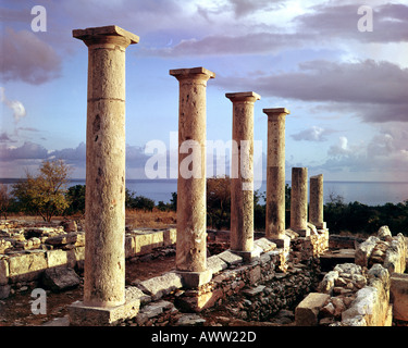 CY - CURIUM : l'ancien Temple d'Apollon Banque D'Images