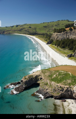 Long Beach près de Dunedin ile sud Nouvelle Zelande aerial Banque D'Images