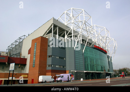 Old Trafford Manchester Manchester United FC terrain de football Banque D'Images