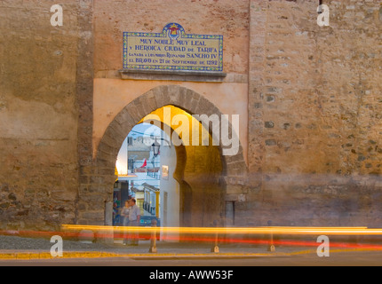 La province de Cádiz Tarifa Espagne Puerta de Jerez Entrée de vieille ville Banque D'Images