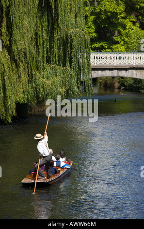 Promenades en barque sur la rivière Avon, Christchurch, Nouvelle-Zélande Banque D'Images