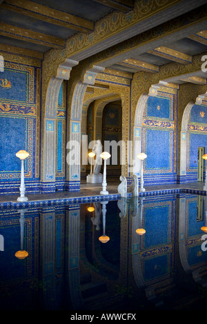 La Casa Grande piscine romaine Château Hearst San Simeon California USA Banque D'Images