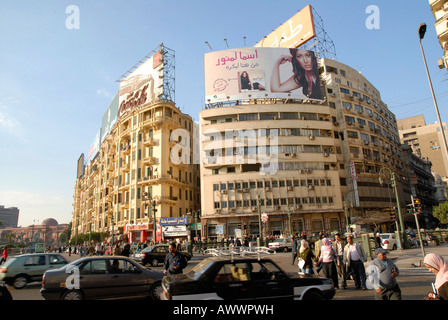 Une longue après-midi au centre-ville du Caire, Egypte Banque D'Images