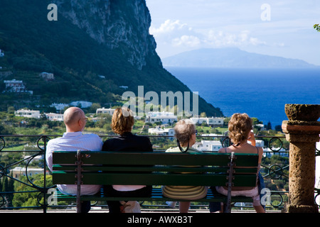 Vues de la Piazzetta Capri Capri ville Italie Banque D'Images