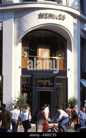 Boutique Hermes, Neuer Wall, Schleussenstrasse Street, Hambourg, Allemagne Banque D'Images