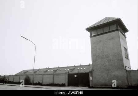 Dachau, camp de concentration Nazi à Munich en Allemagne en Europe. Mémorial de l'Holocauste de l'histoire Historique Culture Historique Meurtre mort Voyage Sinistre Banque D'Images