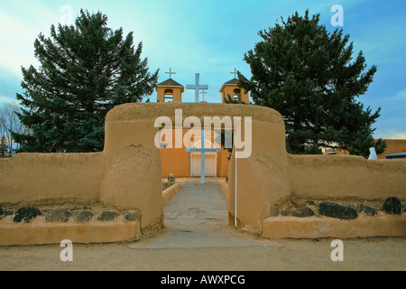 Mission en Taos Nouveau Mexique Banque D'Images