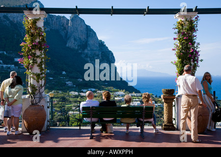 Vues de la Piazzetta Capri Capri ville Italie Banque D'Images