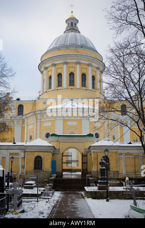 La Russie. Saint Petersburg. Alexander Nevsky Lavra ou Monastère Alexandre Nevsky. Banque D'Images