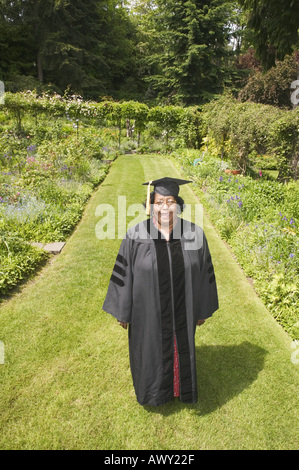 A middle aged female graduate Banque D'Images