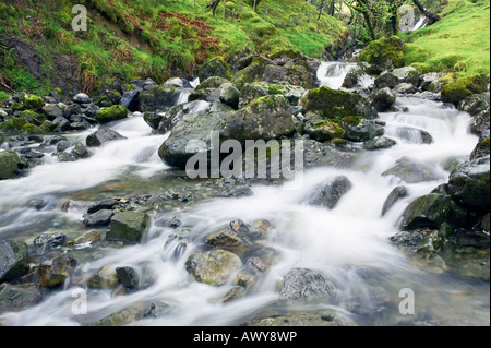 Hause Gill stream à côté de Honister Pass de la Petite Venise. Parc National de Lake District, Cumbria, Royaume-Uni Banque D'Images