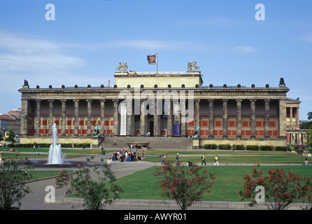 L'Altes Museum sur l'île des Musées Berlin Allemagne Banque D'Images