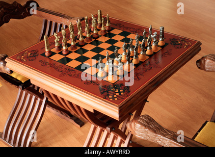 Le jeu d'échecs élégant Banque D'Images