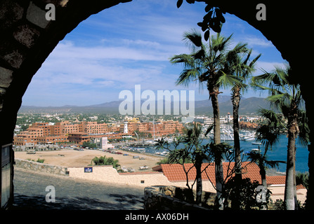 Elk162 3770 Baja California Mexique Cabo San Lucas vue sur la ville Banque D'Images