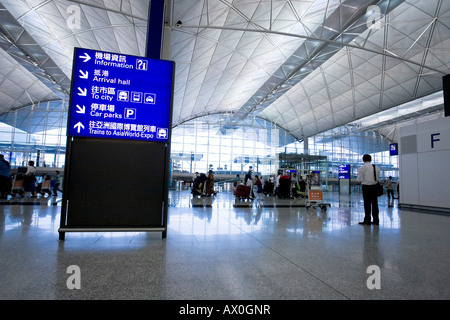 Hong Kong Chek Lap Kok, l'Aéroport International de Hong Kong, Chine Banque D'Images