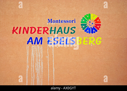 La Maison des Enfants Montessori, l'Eselsberg, Ulm, Bade-Wurtemberg, Allemagne, Europe Banque D'Images