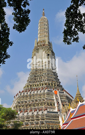 Wat Arun (temple de l'aube), Bangkok, Thaïlande, Asie du Sud-Est Banque D'Images