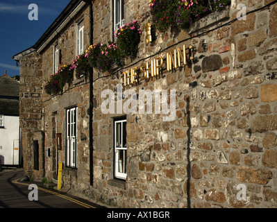 L'auberge de bateau, Mousehole, Cornwall, UK. Banque D'Images