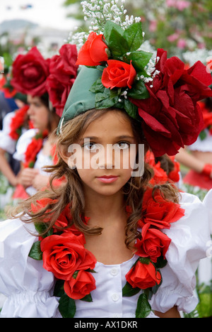 Grand défilé, avril Fête des fleurs à Funchal, Madère, Portugal, Europe Banque D'Images