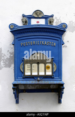 Ancienne boîte aux lettres, Alsfeld, Hesse, Germany, Europe Banque D'Images