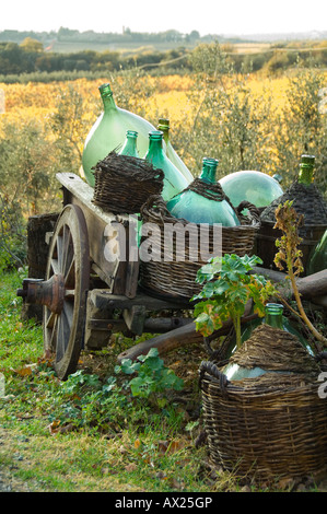 Scène rurale bucolique en Chianti Toscane Italie Banque D'Images