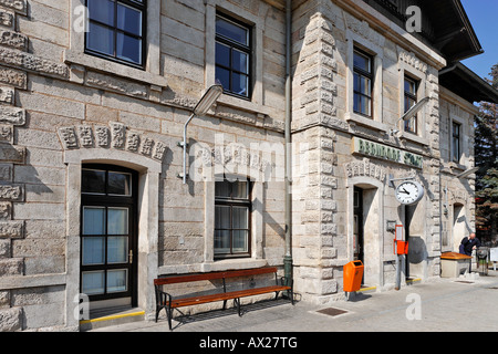 La gare, Berndorf, Basse Autriche, Autriche, Europe Banque D'Images