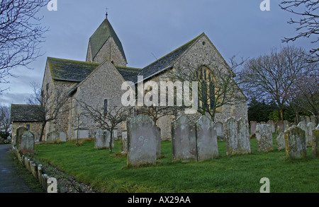 Eglise St Mary in Clapham, West Sussex Banque D'Images