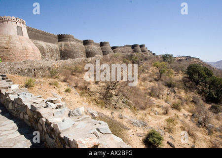 Fort de Kumbalgarh Rajasthan Inde Banque D'Images