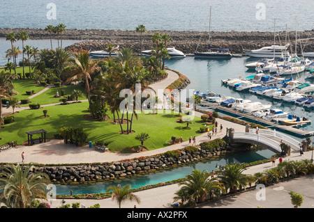 L'île en forme de coeur, Anfi del Mar resort en copropriété sur Gran Canaria dans le secteur de l'islandse Banque D'Images