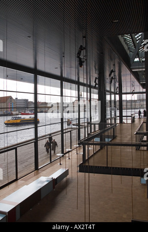 L'intérieur. La nouvelle Playhouse - Skuespilhuset. Copenhague. Le Danemark. Banque D'Images