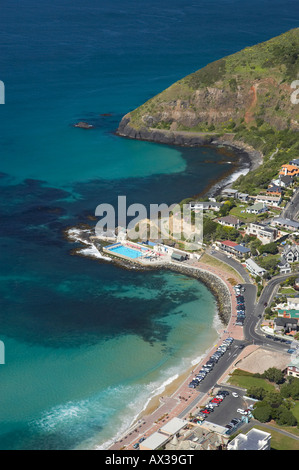 St Clair Beach Dunedin ile sud Nouvelle Zelande aerial Banque D'Images