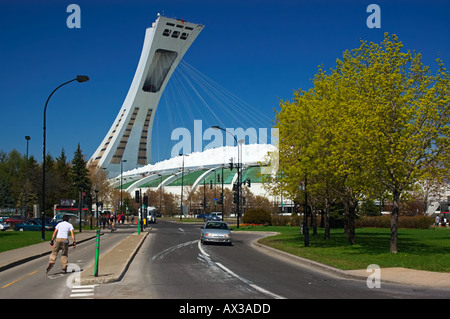 Le stade olympique, le parc olympique, Montréal, Québec, Canada Banque D'Images