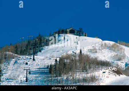 Grade 1 : Chalet de ski Heavenly Daze ski run de Steamboat Springs, CO USA Banque D'Images