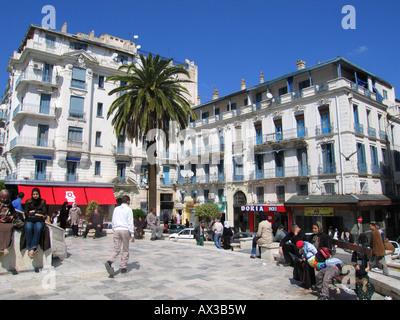 Place Emir Abdelkader, Alger, Algérie Banque D'Images