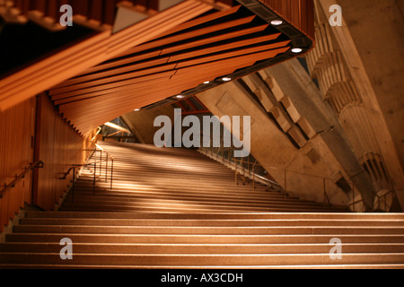 Sydney Opera House - l'Intérieur Escalier [Bennelong Point, le port de Sydney, Sydney, NSW, Australie, Océanie] . Banque D'Images