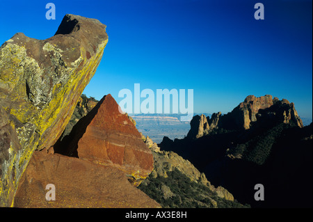 Vue depuis le pic de la mine perdue Big Bend National Park Utah USA Banque D'Images