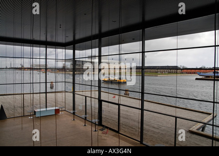 L'intérieur. La nouvelle Playhouse - Skuespilhuset. Copenhague. Le Danemark. Banque D'Images