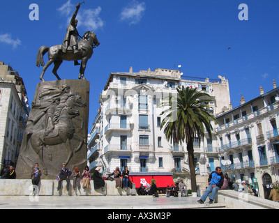 Place Emir Abdelkader, Alger, Algérie Banque D'Images