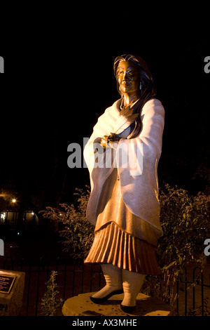 Statue de Kateri Tekakwitha 1656 à 1680 les premiers à être promu un saint Santa Fe New Mexico Octobre 2006 Banque D'Images