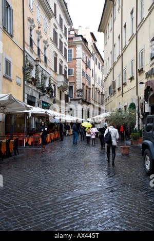 Scène de rue à Rome Italie Banque D'Images