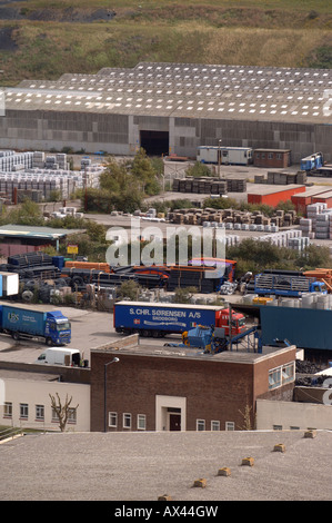 Une ZONE INDUSTRIELLE À PROXIMITÉ DE STATIONS D'AVONMOUTH BRISTOL UK Banque D'Images