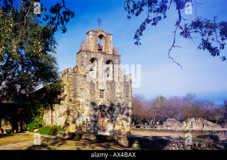 Mission Espada San Antonio Missions National Historic Park San Antonio Texas USA Janvier 2006 Banque D'Images