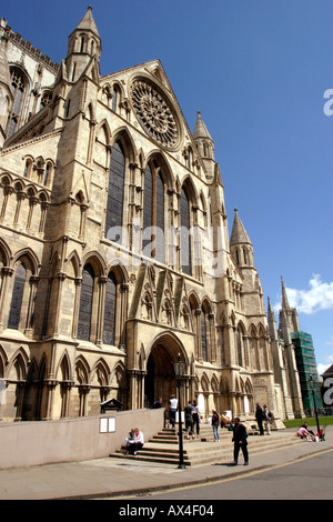 À partir de la cathédrale de York Minster à pied Banque D'Images