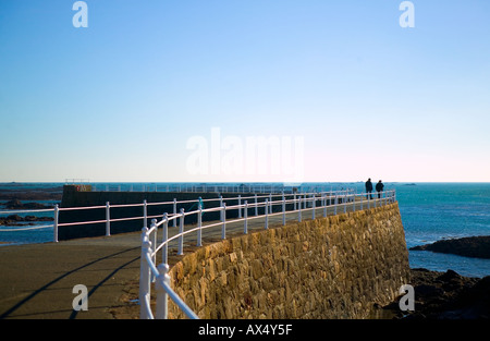 La Rocque Harbour Jersey Channel Islands Banque D'Images